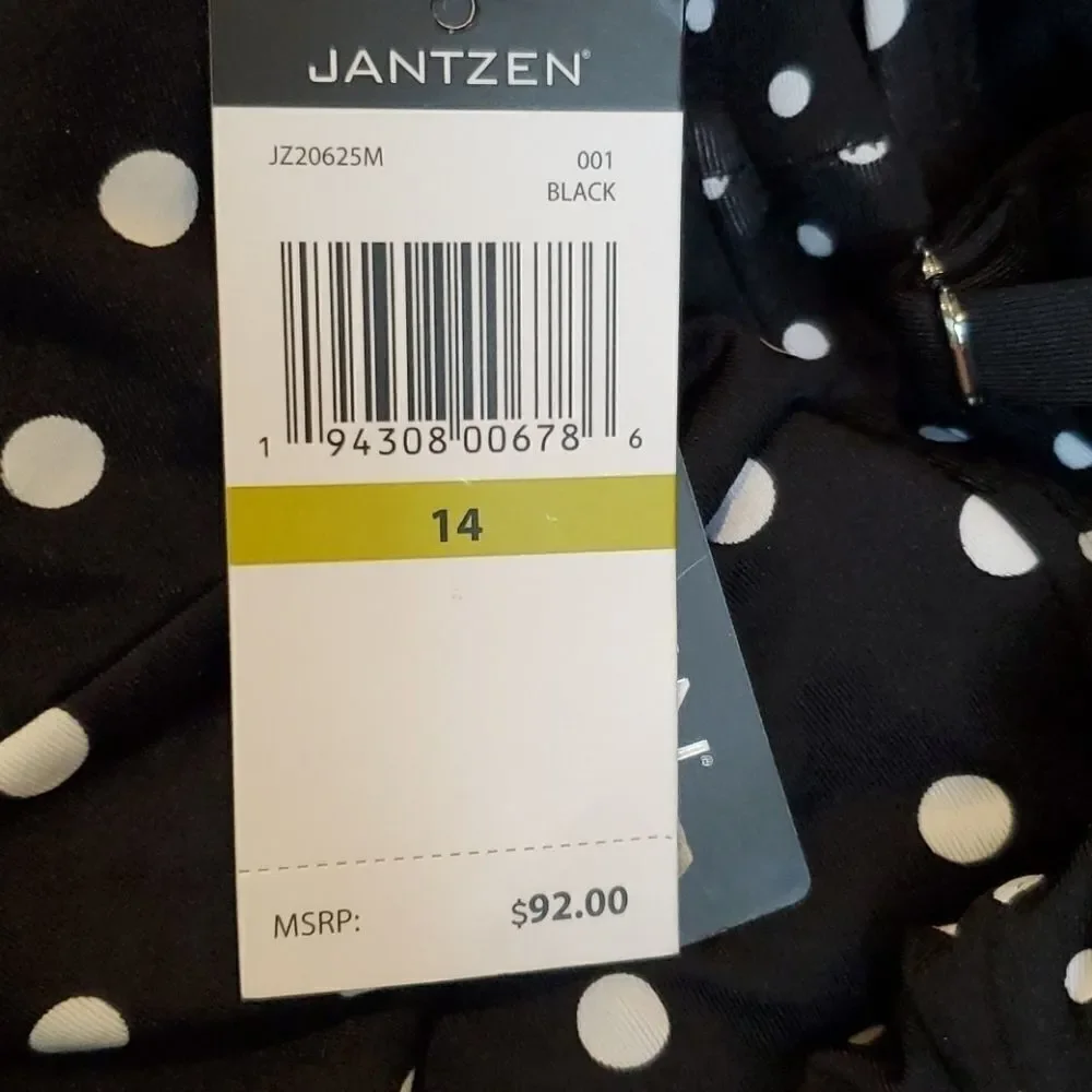 Jantzen Tummy control Black & White SZ 14 Swimsuit